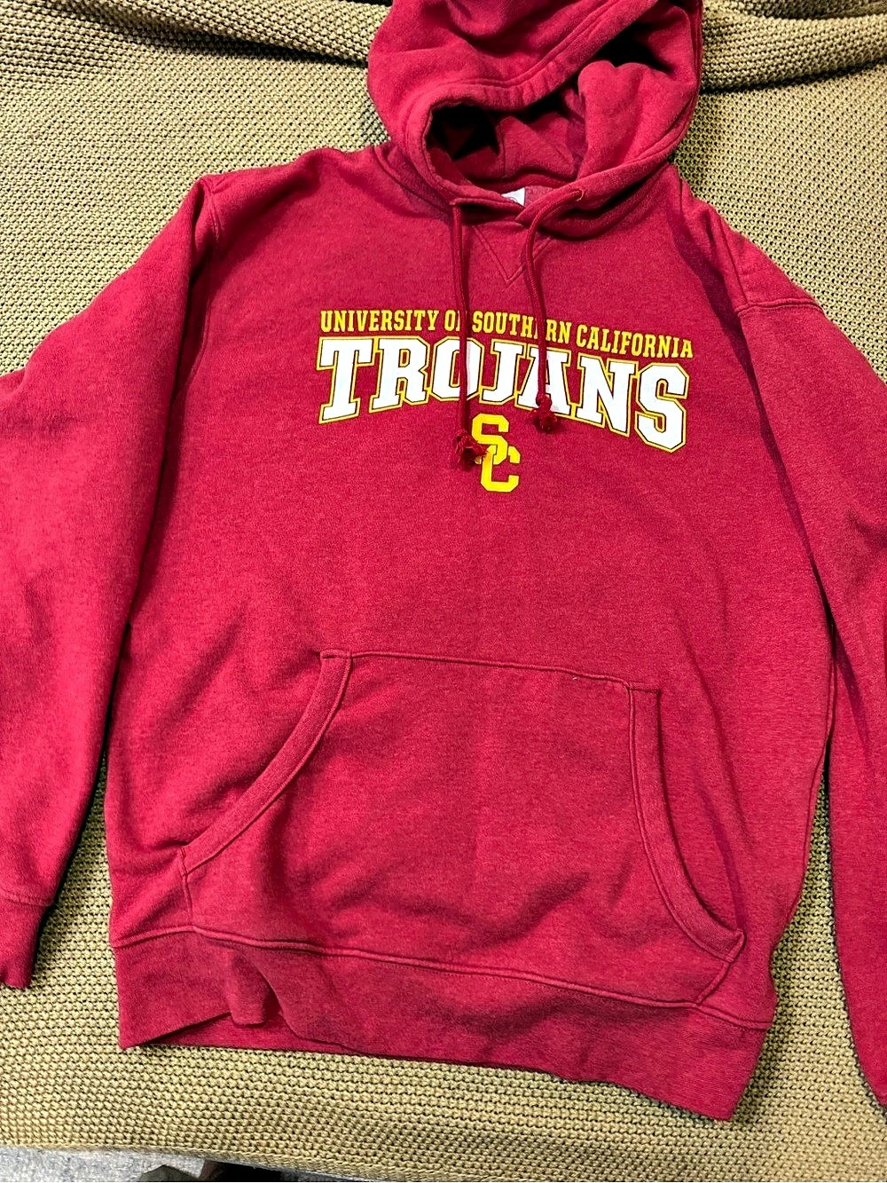 Rivalry Threads USC Trojans Hoodie Red Medium